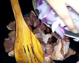 A picture of step 1 of Lauki Gosht.
