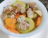 Hình bước làm 3 của món Canh bí đao nhồi thịt👨‍🍳