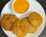 A picture of step 4 of Soya flour Masala Poori With Aamras & Pickle.