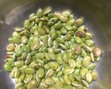 A picture of step 1 of Hyacinth Bean Valor/ Indian Papadi beans Upma.