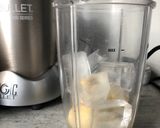 A picture of step 2 of Chocolate and Peanut Butter Smoothie.