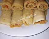 A picture of step 5 of Crepe Egg Roll.