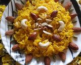 केसरिया मीठे चावल (Kesariya mithe chawal recipe in Hindi)                       रेसिपी चरण 6 फोटो