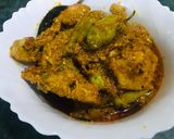 A picture of step 3 of Achar gosht.