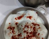 A picture of step 6 of Dahi bhalla.