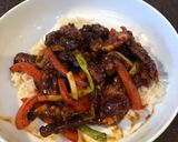 A picture of step 9 of Crispy chilli beef.
