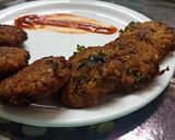 A picture of step 5 of Poha cutlet.
