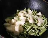 A picture of step 4 of Bihari Lunch Platter- Dal, Rice, Bodi(Long Beans) Potato Sabzi.