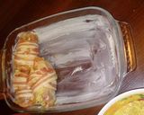Baconbe tekert, mustáros-gombás csirkecomb recept fázis 4 fotója