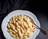 A picture of step 7 of White Sauce Pasta.