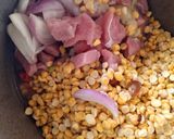 A picture of step 1 of Curd filled Kabaab (Shikam puri).