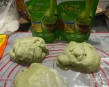 Foto langkah ke 5 dari resep Roti Tawar Discard Sourdough Matcha (Eggless).