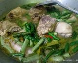 Foto langkah ke 5 dari resep Sayur ayam pedas kuah soto segar bumbu simple.