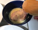 A picture of step 3 of Pork Cutlet with Eggs (Katsu-don).