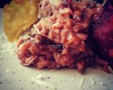 Foto del paso 6 de la receta: Risotto de remolacha con chips, queso Idiazábal y parmesano