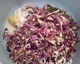 A picture of step 1 of Red Cabbage Fritters.