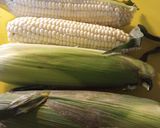 A picture of step 1 of Steam Baked Corn.
