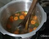 A picture of step 8 of Red Lentil Veggie Soup.