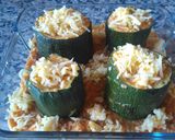 Foto del paso 10 de la receta: 🌾Calabacín Relleno de Salchichas🥒