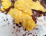 Foto langkah ke 1 dari resep 809.Matcha Chocolate Pudding Pie.