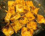 Hình bước làm 2 của món Đậu hũ sốt teriyaki