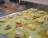 Foto del paso 1 de la receta: Crepes verdes de jamón y queso