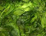 A picture of step 1 of Palak Paneer.