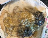 A picture of step 5 of Kofta in tahini sauce.