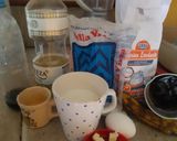 Foto del paso 1 de la receta: Magdalenas variadas (misma mezcla básica),vainilla, banana, marmoladas