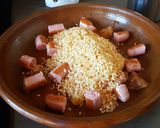 Foto del paso 2 de la receta Arroz seco de caldo de puchero con longaniza