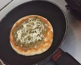 A picture of step 11 of Pav Bhaji Pizza.