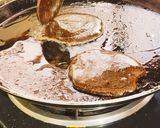 A picture of step 4 of Millet Dark Chocolate Pancakes.