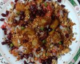 A picture of step 6 of Shakarkandi Chaat.