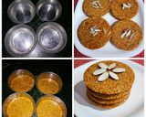 A picture of step 2 of Gur teel ki chikki.