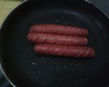 A picture of step 1 of Sausage rolls.