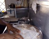 A picture of step 5 of Dashishi (Arabian food using wheat).