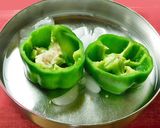 A picture of step 3 of Bell pepper stuffed with dal rice.