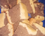 A picture of step 3 of Zebra cake.