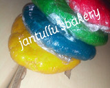 A picture of step 5 of Colourful twisted cookies.