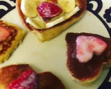 Foto del paso 2 de la receta: Panqueques 🥞 rellenas de guineo y fresas 🍓