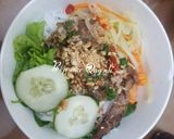 A picture of step 10 of Da Nang Grilled Pork Noodle Bowl (Bún thịt nướng Đà Nẵng).