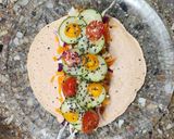 Foto del paso 5 de la receta: 🍳🌯Wrap fresco de vegetales y huevo revuelto 🌯🍳