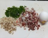 Foto langkah ke 2 dari resep Takoyaki tanpa cetakan.