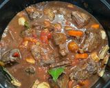 A picture of step 4 of Stifado.