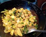 हरे प्याज़ की सब्जी (Hare Pyaz ki sabzi recipe in Hindi) रेसिपी चरण 4 फोटो