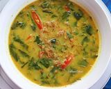 Foto langkah ke 4 dari resep Daun singkong kuah santan + teri.