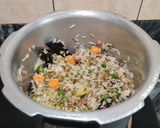 A picture of step 4 of GREEN MOONG DAL KHICHDI with VEGGIES...