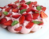Une image de l'étape 6 de ☆Tarte Fantastik Chia Fraises Menthe☆.