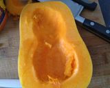 Une image de l'étape 1 de Butternut farci à la viande.