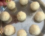 A picture of step 4 of Instant Coconut Ladoos🥥.